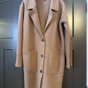 JCrew Elegant Camel/Tan Long Cardigan Sweater